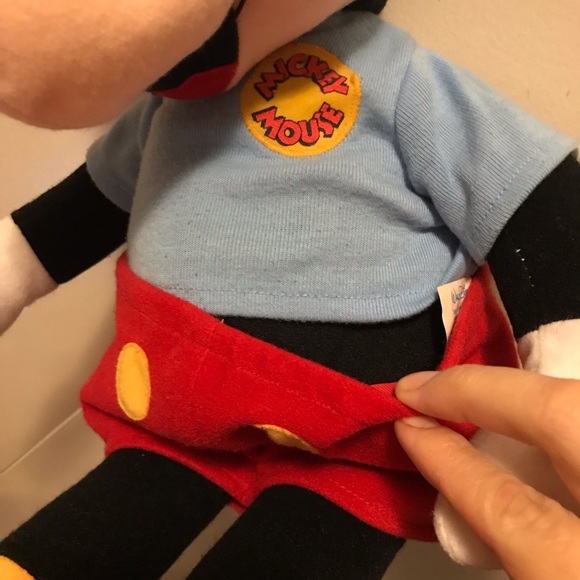 Vintage 1988 Playskool Disney Mickey Mouse Talking Pull String 22” Plush - Picture 8 of 10